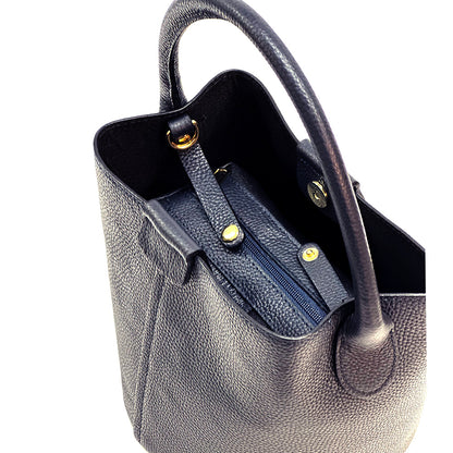 Grazia Leather Bucket Bag - Made In Italy