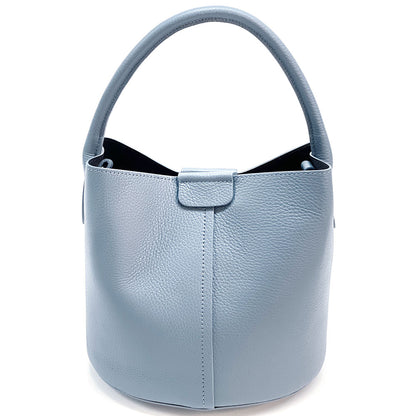 Grazia Leather Bucket Bag - Made In Italy