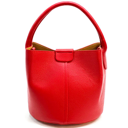 Grazia Leather Bucket Bag - Made In Italy