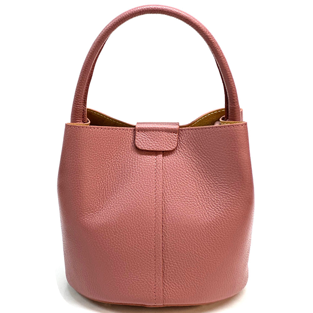Grazia Leather Bucket Bag - Made In Italy