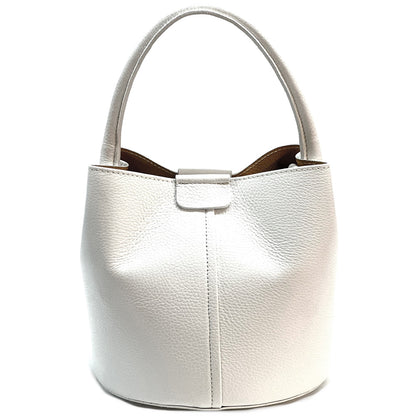 Grazia Leather Bucket Bag - Made In Italy