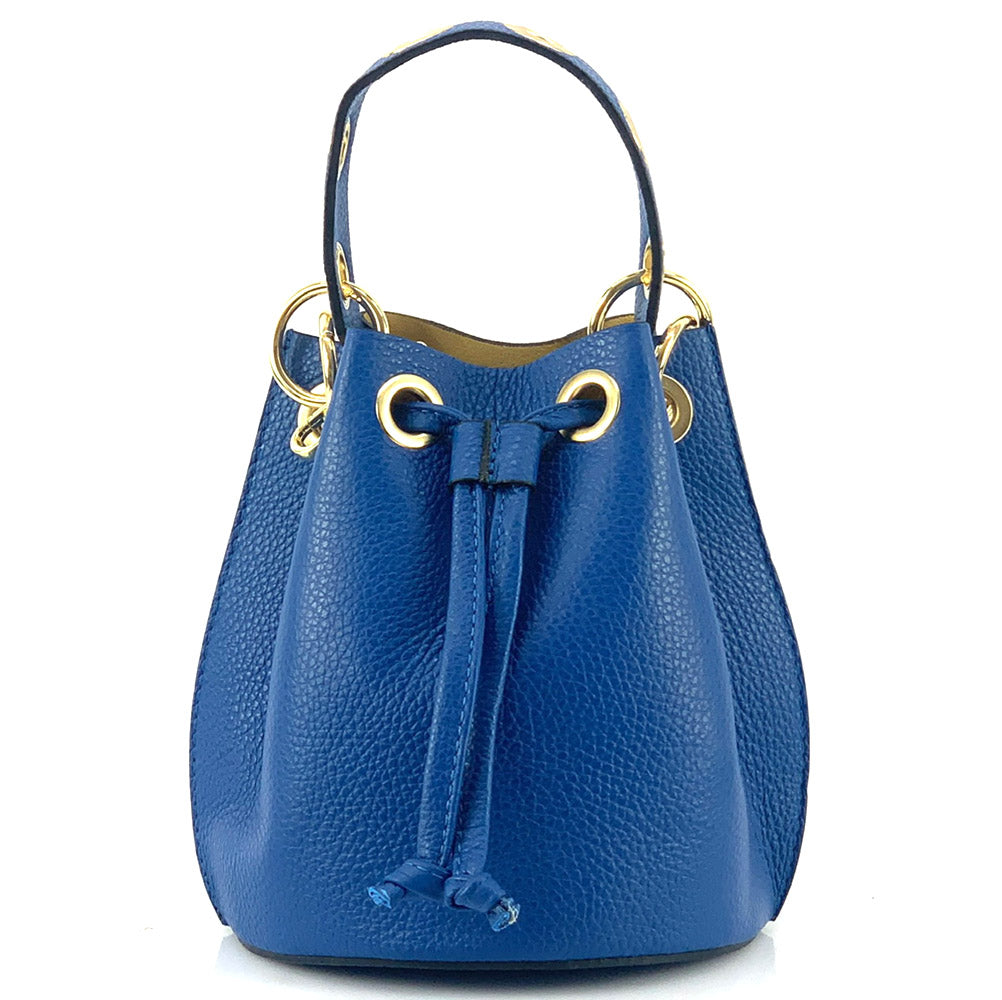 Eileen leather bucket bag - Made In Italy