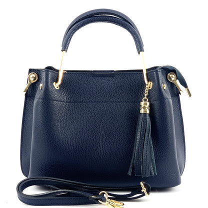 Lorena Leather Handbag - Made In Italy