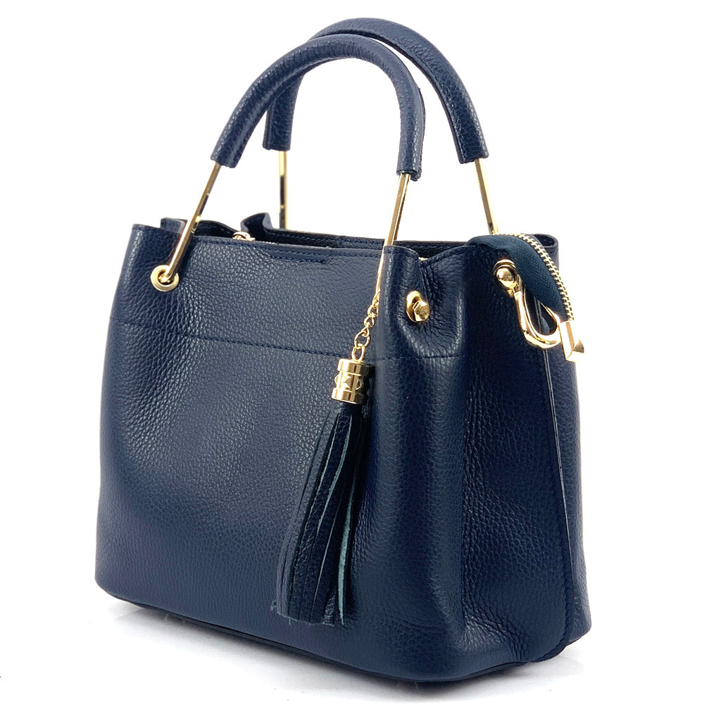 Lorena Leather Handbag - Made In Italy
