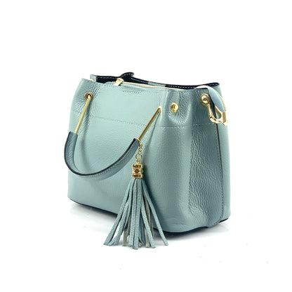 Lorena Leather Handbag - Made In Italy