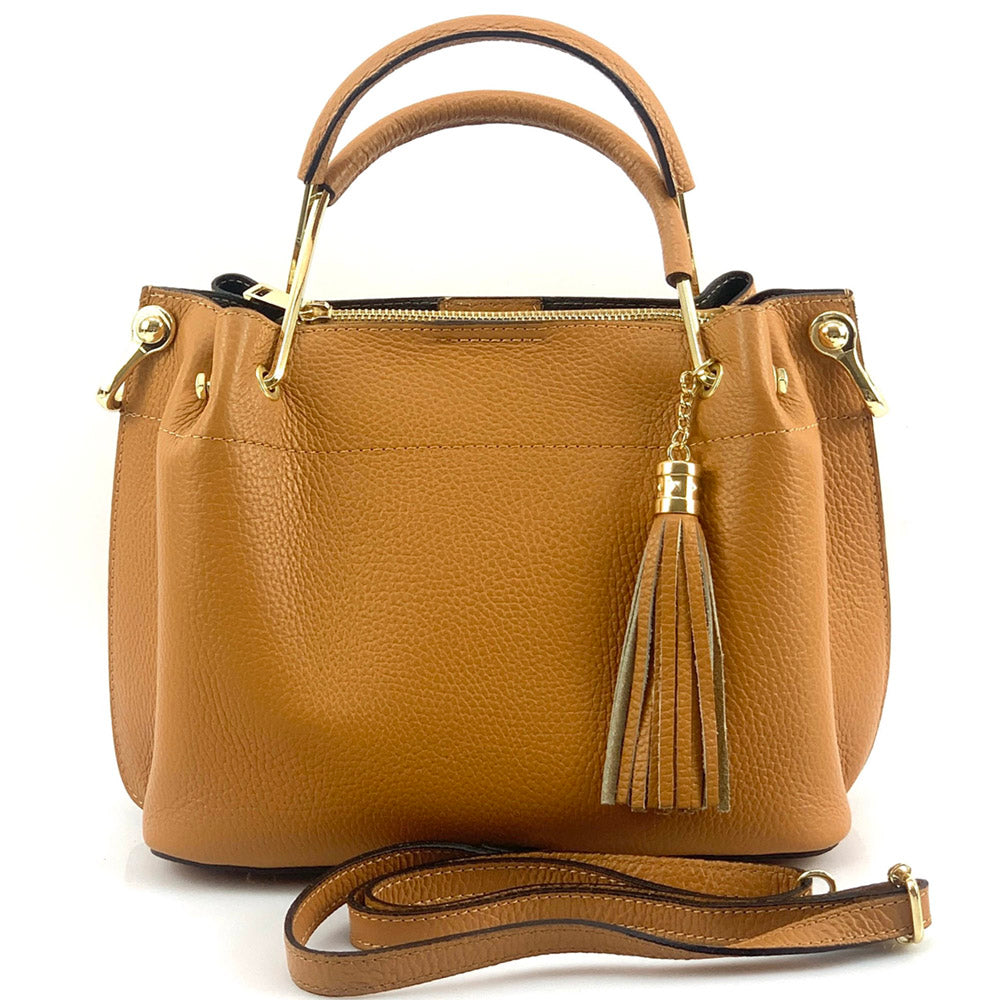 Lorena Leather Handbag - Made In Italy