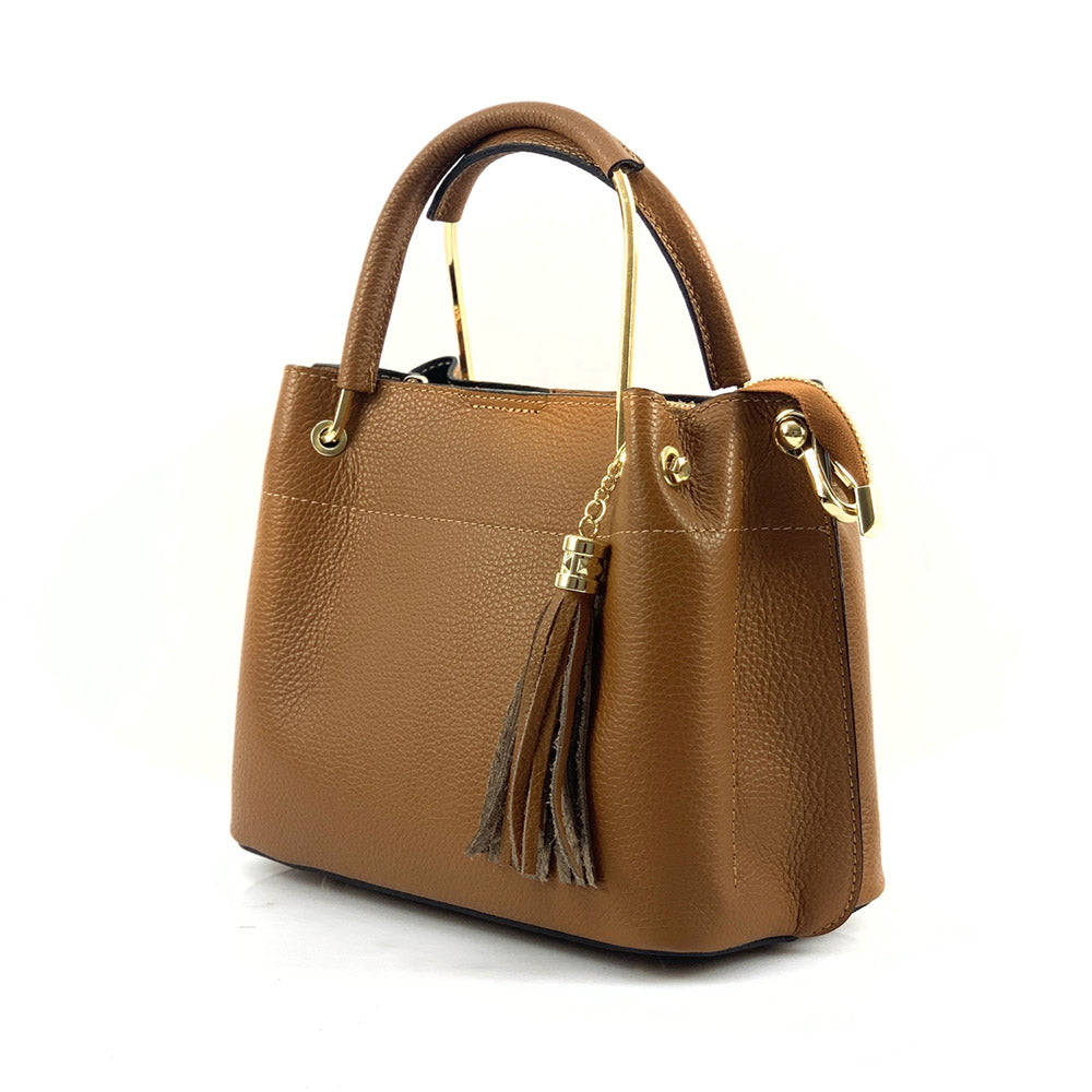 Lorena Leather Handbag - Made In Italy