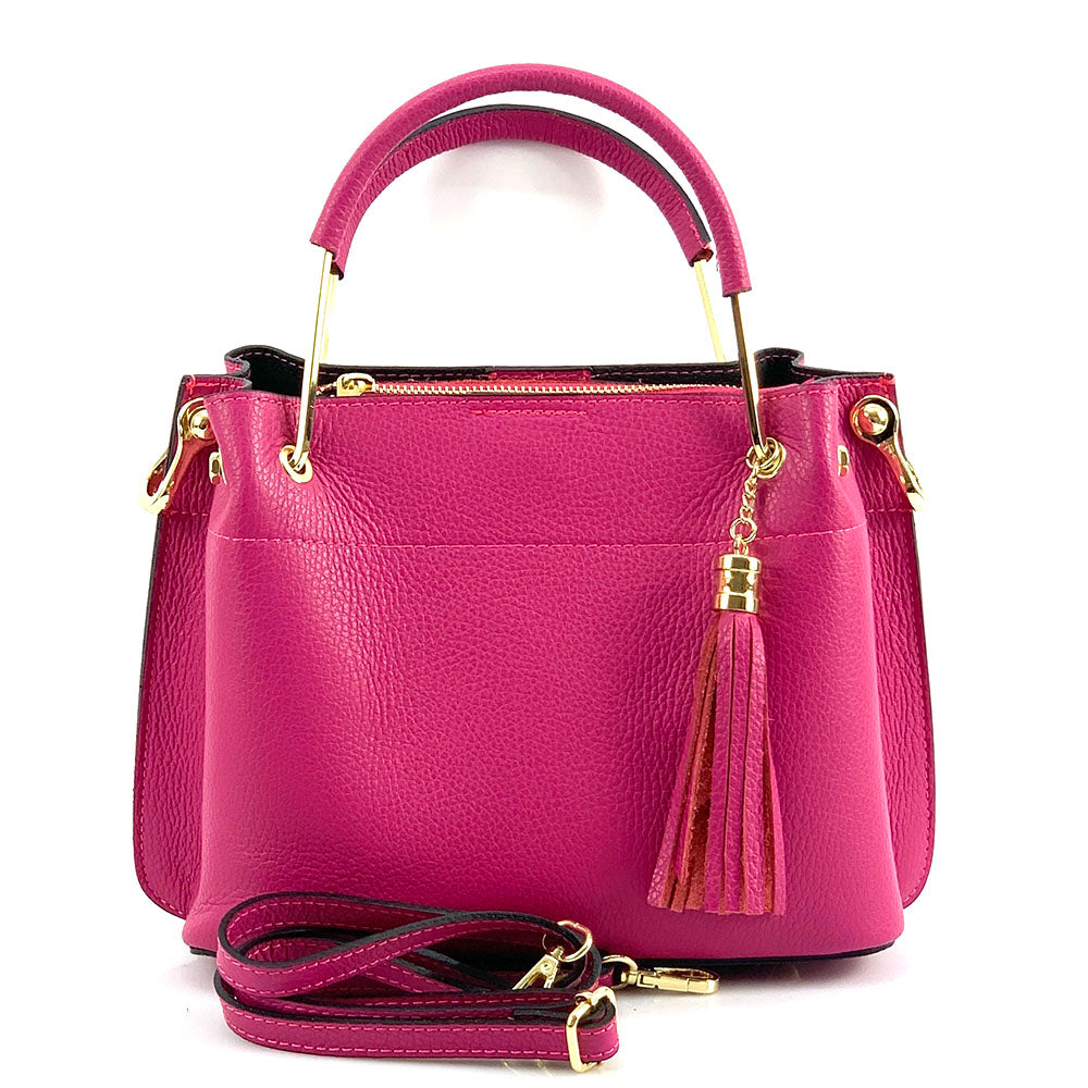 Lorena Leather Handbag - Made In Italy