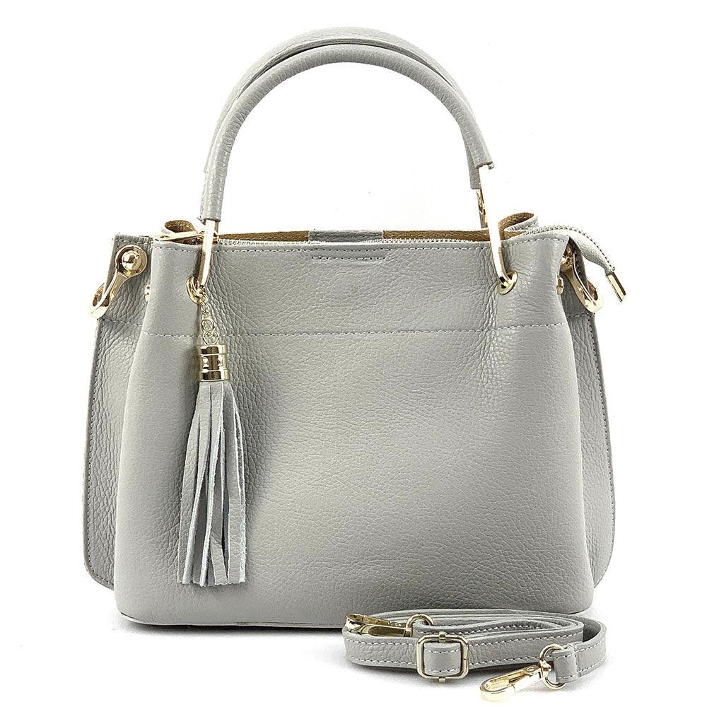 Lorena Leather Handbag - Made In Italy