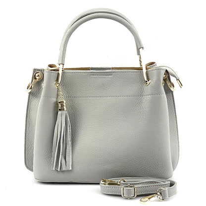 Lorena Leather Handbag - Made In Italy