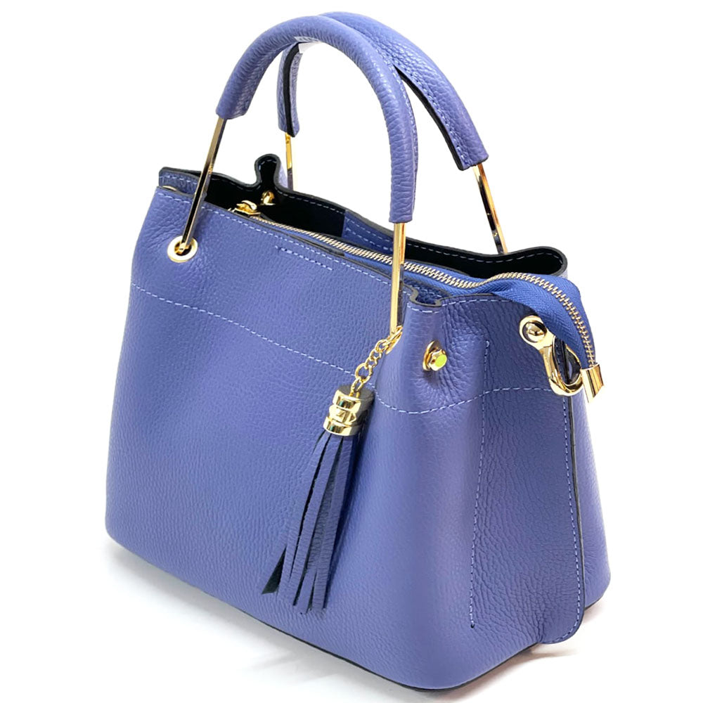 Lorena Leather Handbag - Made In Italy