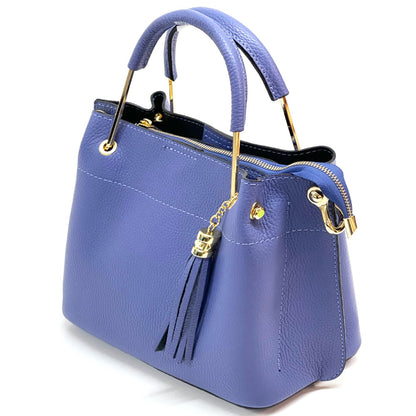 Lorena Leather Handbag - Made In Italy