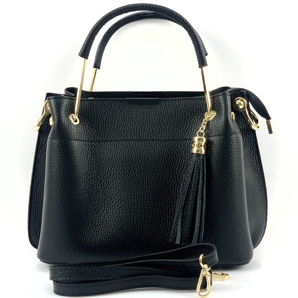 Lorena Leather Handbag - Made In Italy