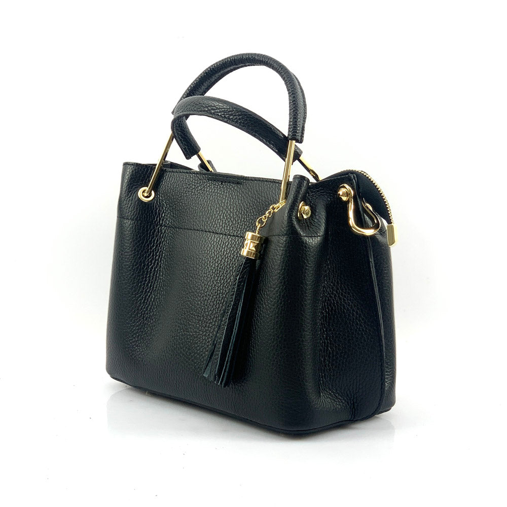 Lorena Leather Handbag - Made In Italy