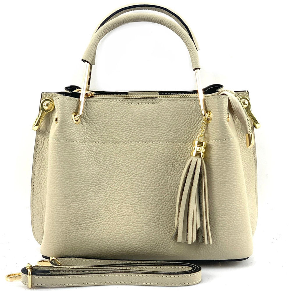 Lorena Leather Handbag - Made In Italy