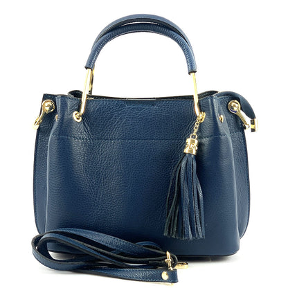 Lorena Leather Handbag - Made In Italy