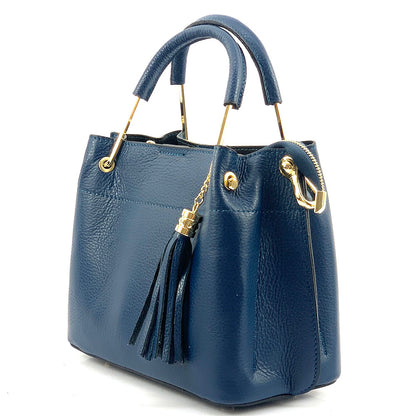 Lorena Leather Handbag - Made In Italy