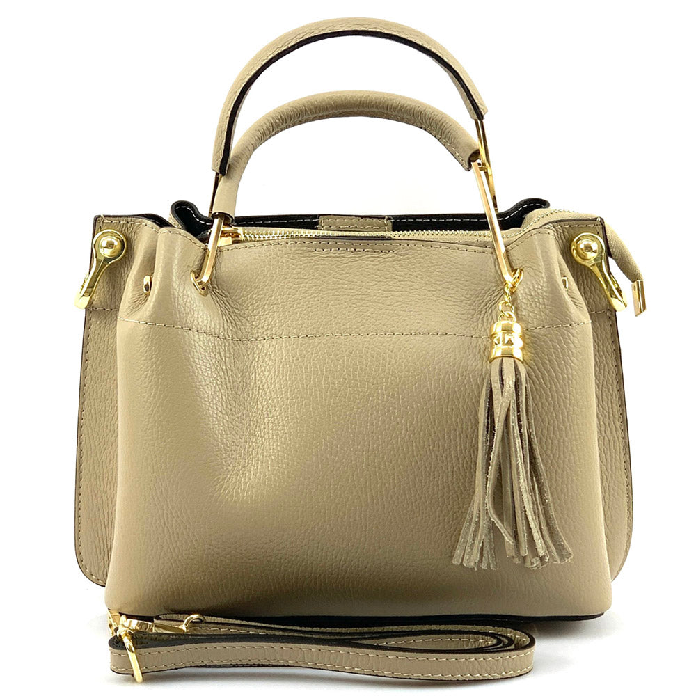 Lorena Leather Handbag - Made In Italy