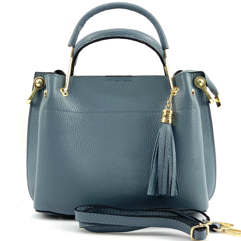 Lorena Leather Handbag - Made In Italy