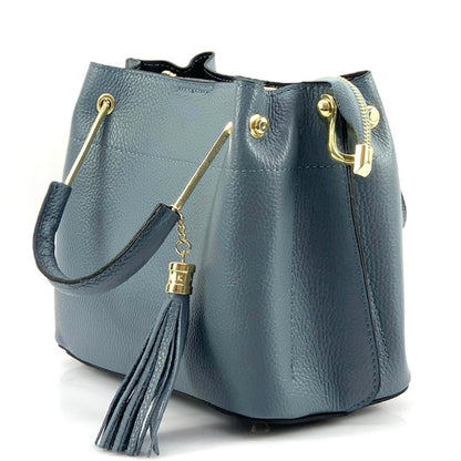 Lorena Leather Handbag - Made In Italy