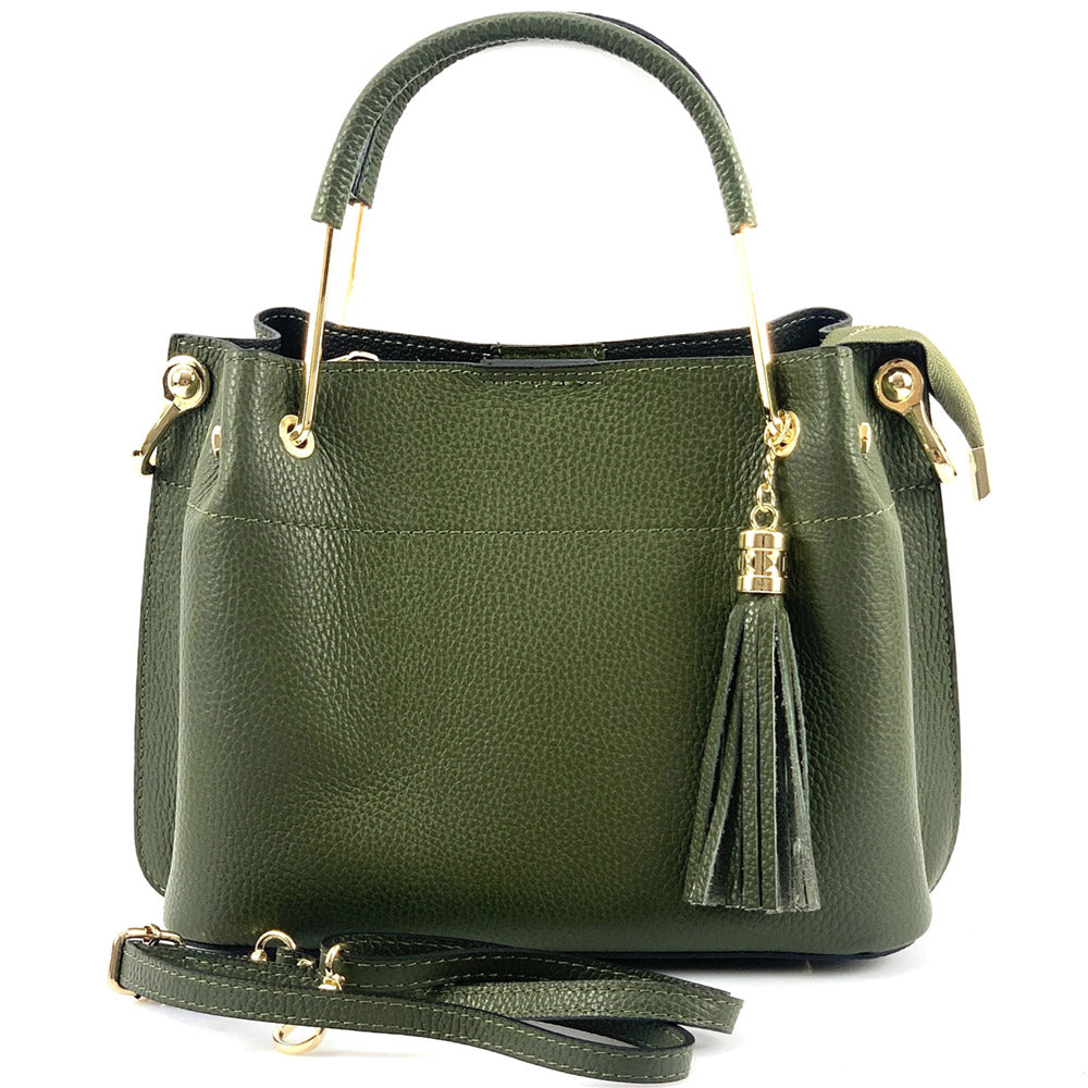 Lorena Leather Handbag - Made In Italy