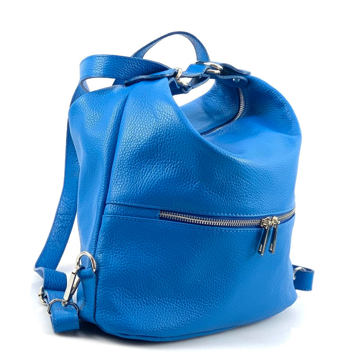 Bougainvillea leather backpack - Made In Italy