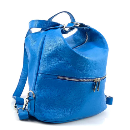Bougainvillea leather backpack - Made In Italy