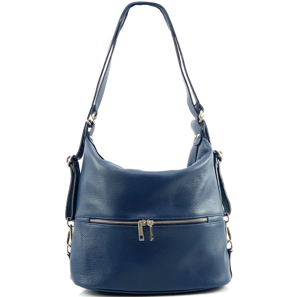 Bougainvillea leather backpack - Made In Italy
