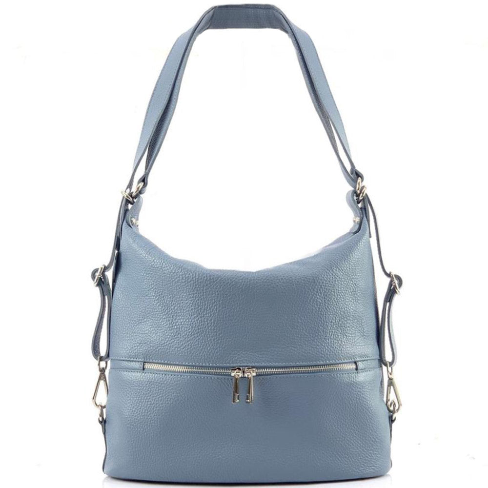 Bougainvillea leather backpack - Made In Italy
