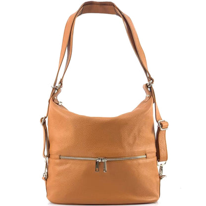 Bougainvillea leather backpack - Made In Italy