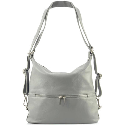 Bougainvillea leather backpack - Made In Italy