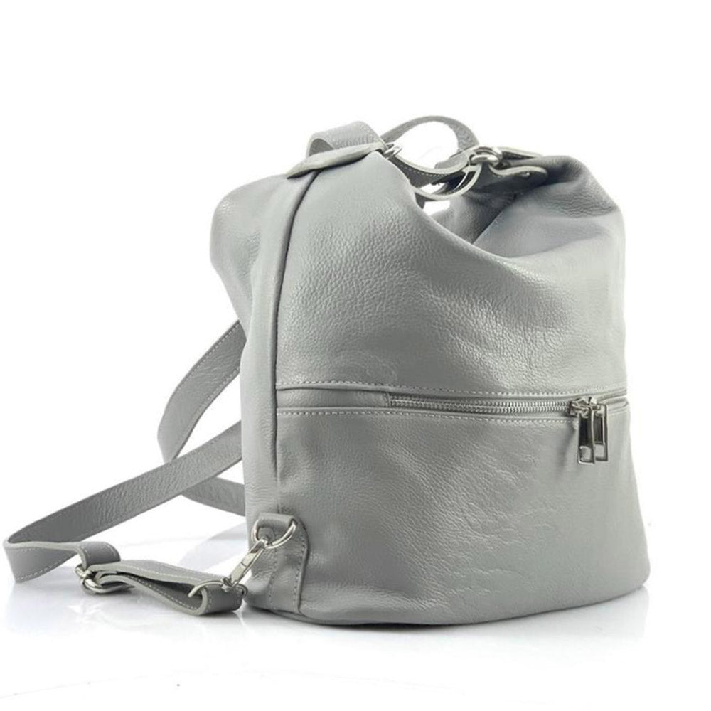 Bougainvillea leather backpack - Made In Italy