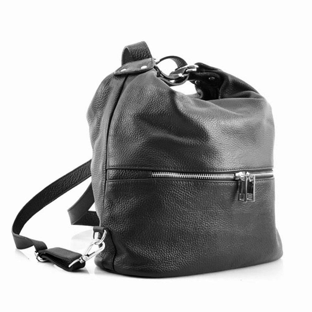 Bougainvillea leather backpack - Made In Italy