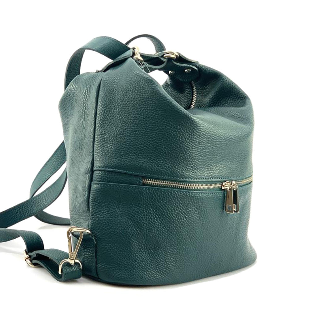 Bougainvillea leather backpack - Made In Italy