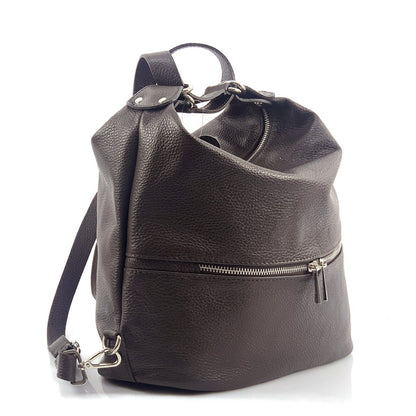 Bougainvillea leather backpack - Made In Italy