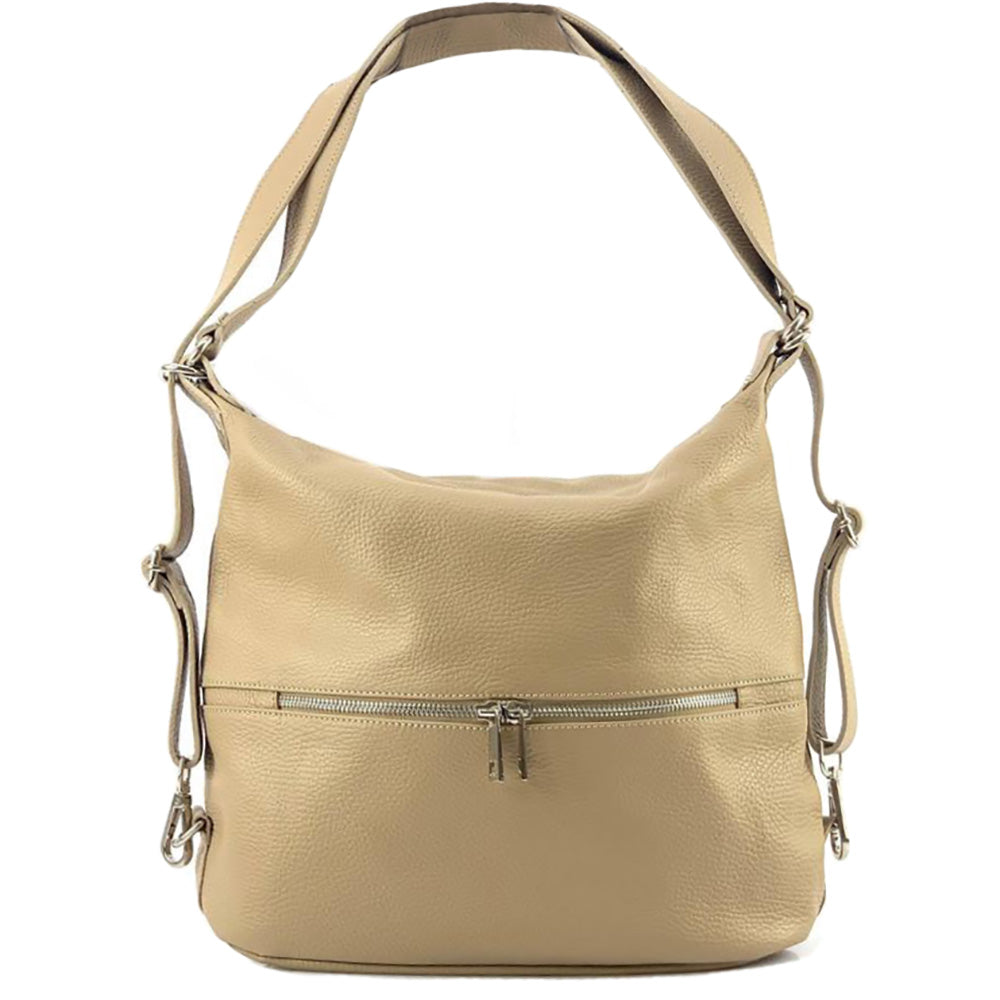 Bougainvillea leather backpack - Made In Italy