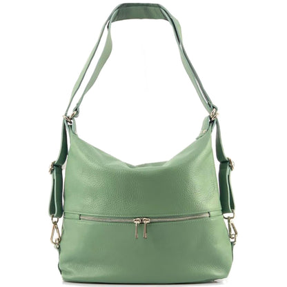 Bougainvillea leather backpack - Made In Italy