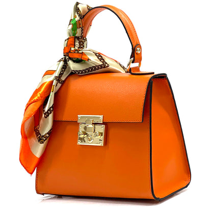 Bella Mini Tote small leather handbag - Made In Italy