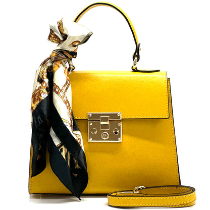 Bella Mini Tote small leather handbag - Made In Italy