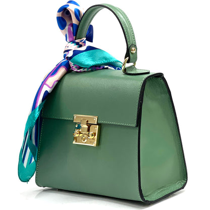 Bella Mini Tote small leather handbag - Made In Italy