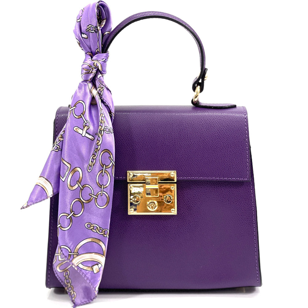 Bella Mini Tote small leather handbag - Made In Italy