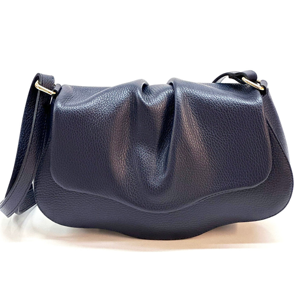 Maria Cross-Body Bag in Calfskin Leather - Made In Italy