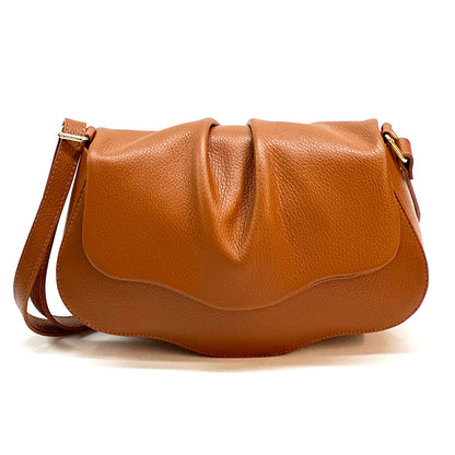Maria Cross-Body Bag in Calfskin Leather - Made In Italy