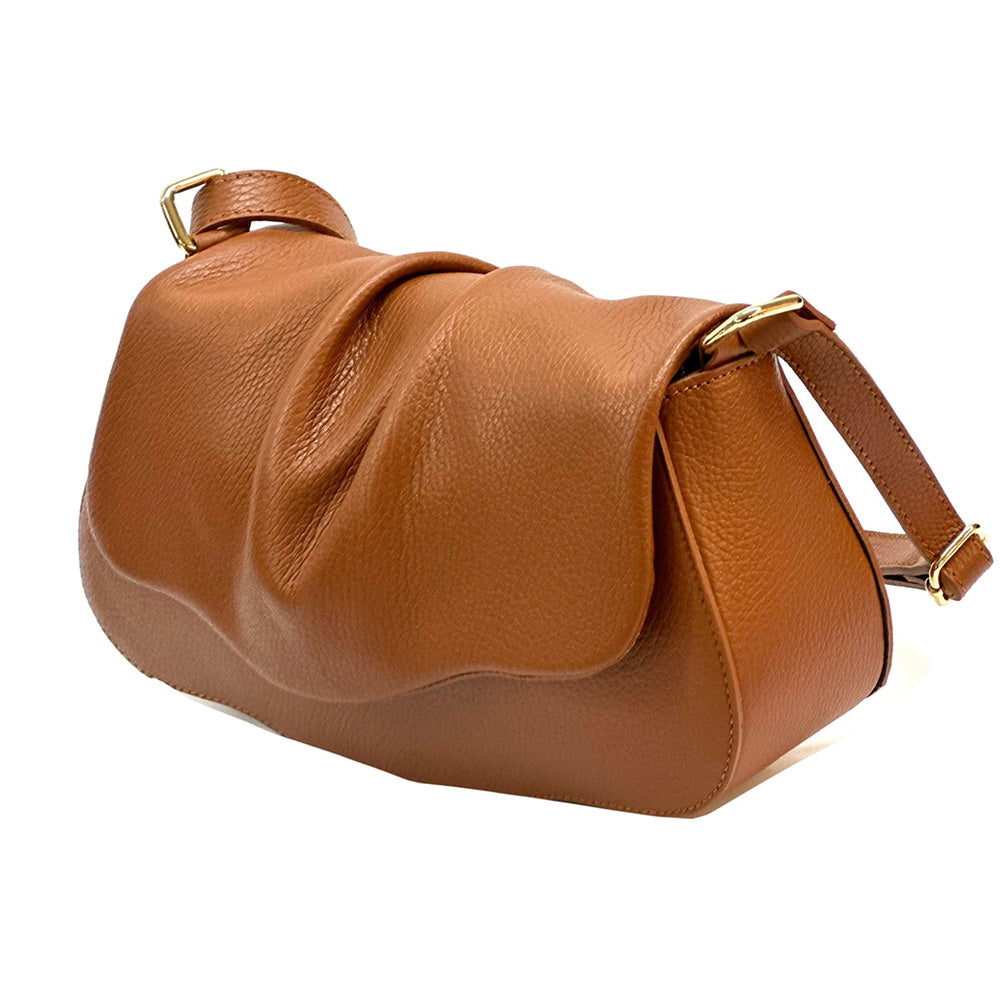 Maria Cross-Body Bag in Calfskin Leather - Made In Italy