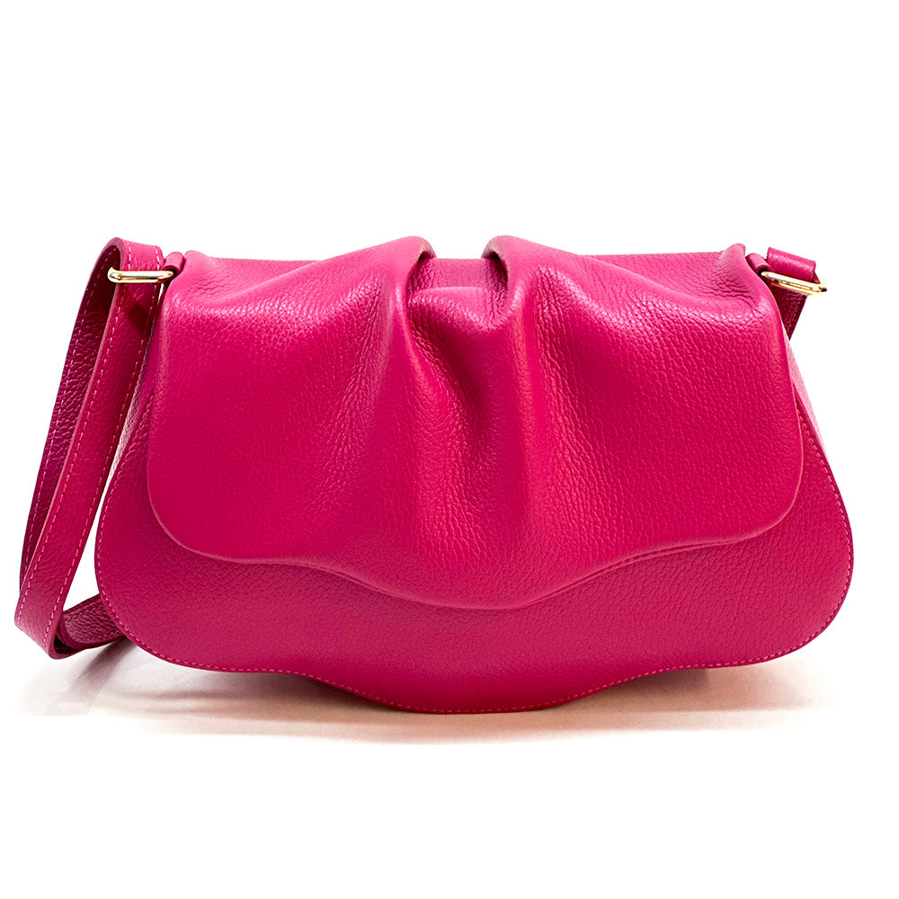 Maria Cross-Body Bag in Calfskin Leather - Made In Italy