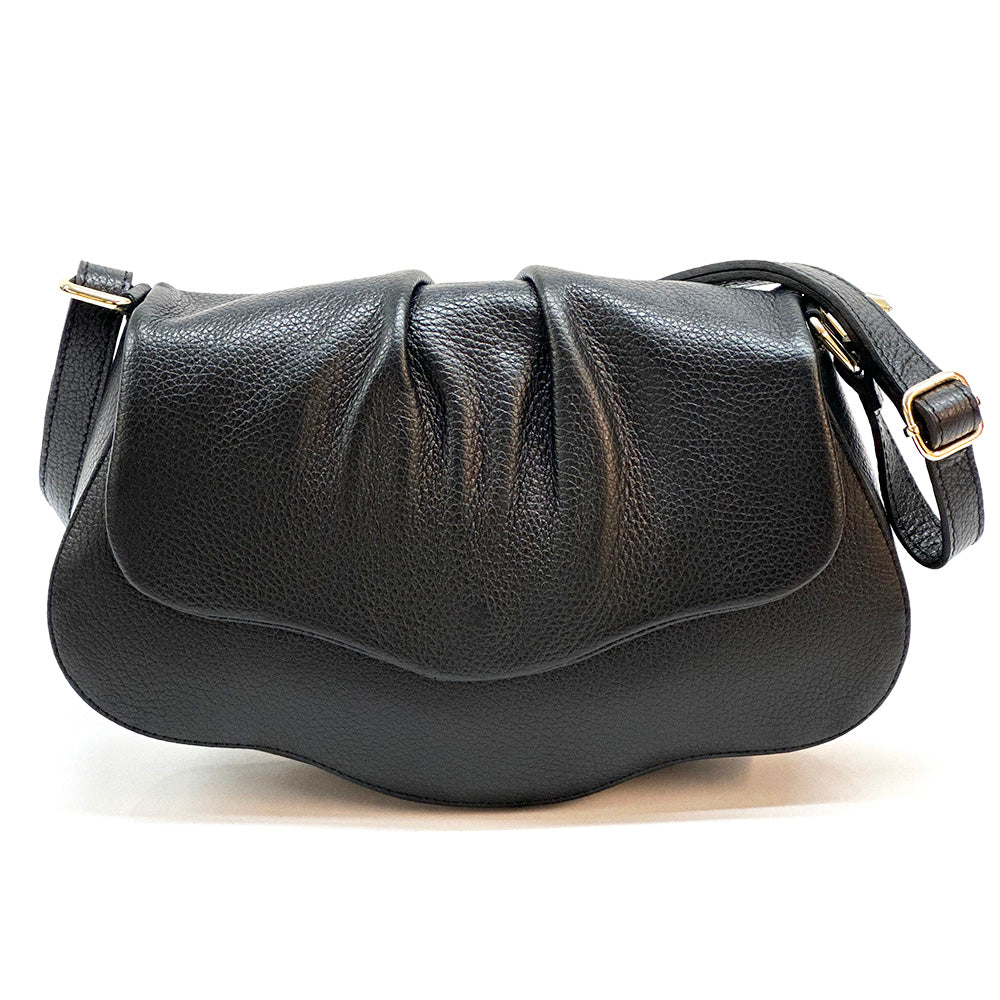 Maria Cross-Body Bag in Calfskin Leather - Made In Italy