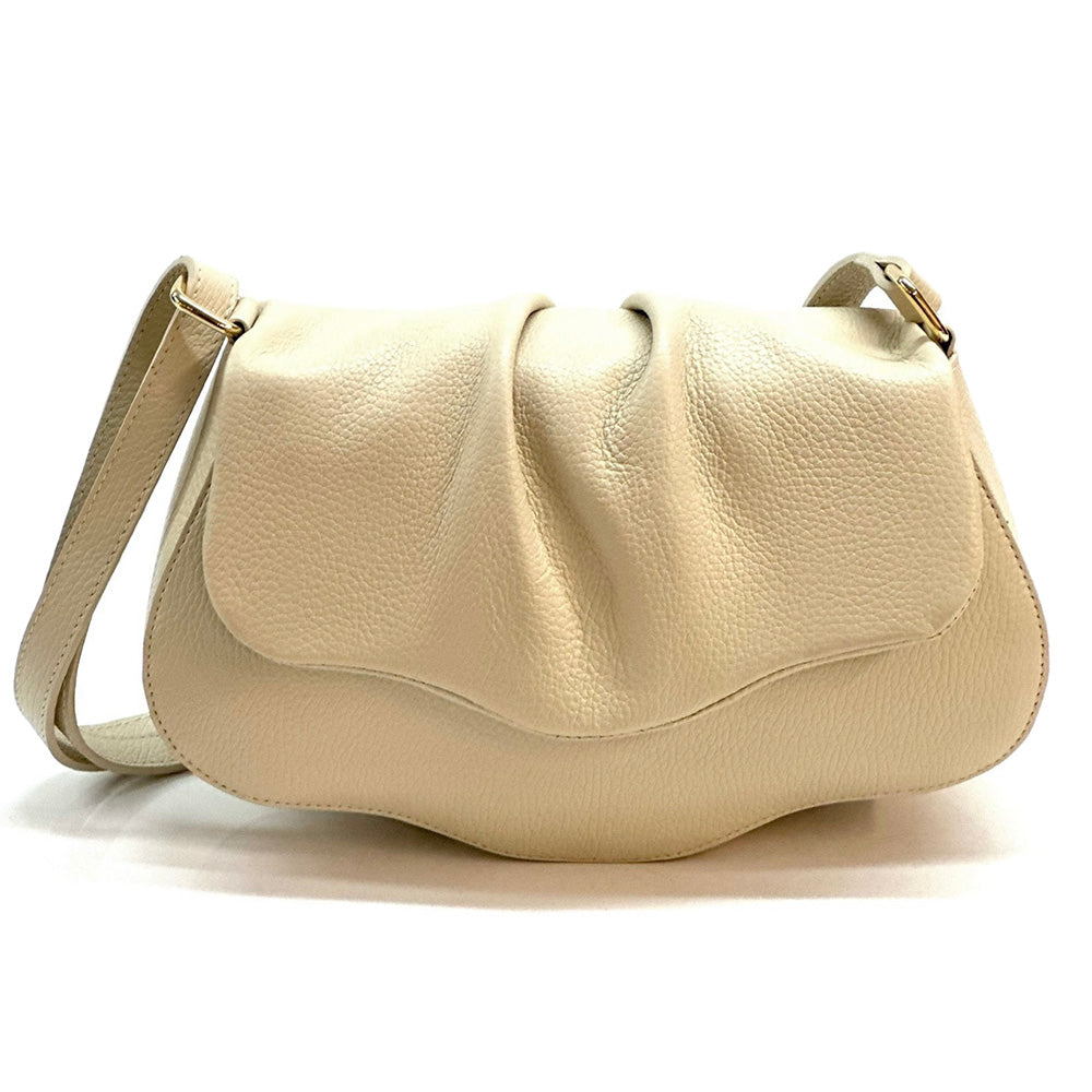 Maria Cross-Body Bag in Calfskin Leather - Made In Italy