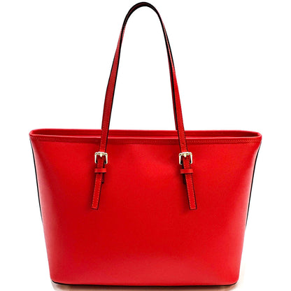 Eloisa Tote leather bag - Made In Italy