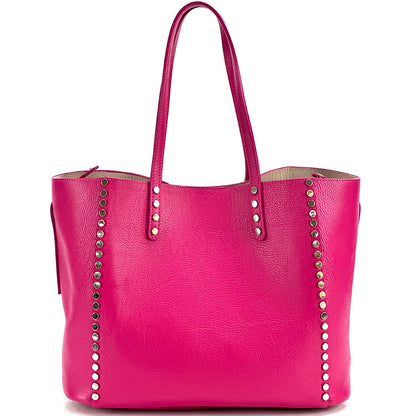 Sestola Italian Handmade Cow Leather Tote Bag - Made In Italy