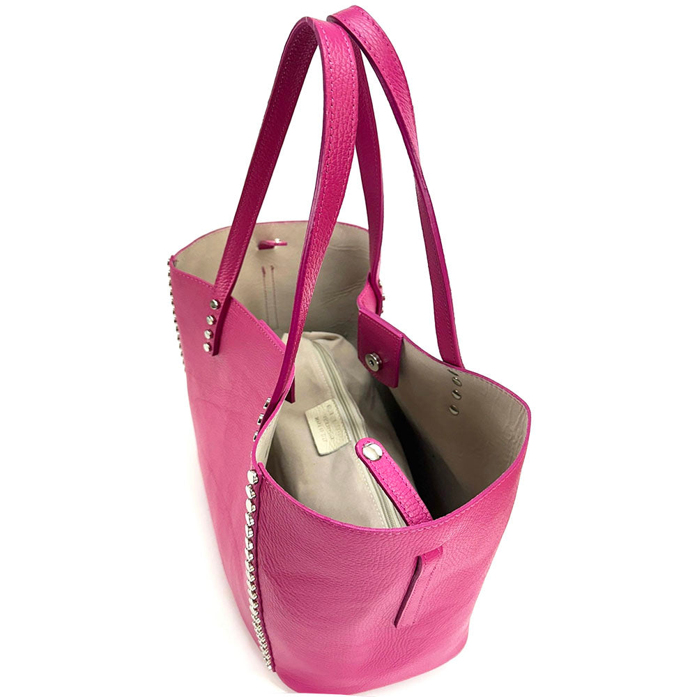 Sestola Italian Handmade Cow Leather Tote Bag - Made In Italy